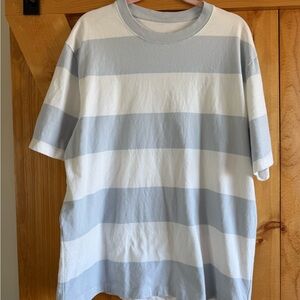 Men's Lululemon heavyweight cotton Tee in Light Gray and White